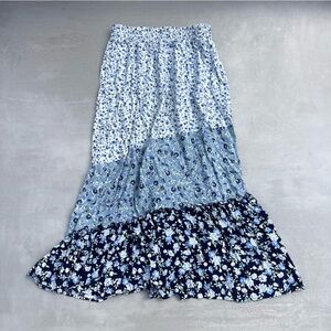 Tiered Ruffle Maxi Skirt